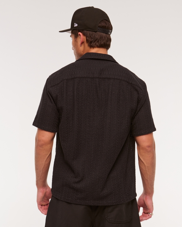 Camp Collar Lace Shirt