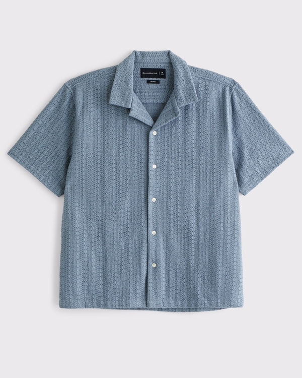 Camp Collar Lace Shirt