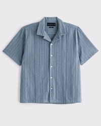 Camisa de encaje con cuello cubano