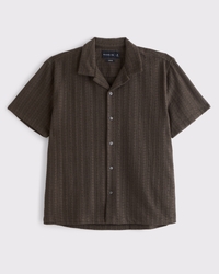 Camp Collar Lace Shirt