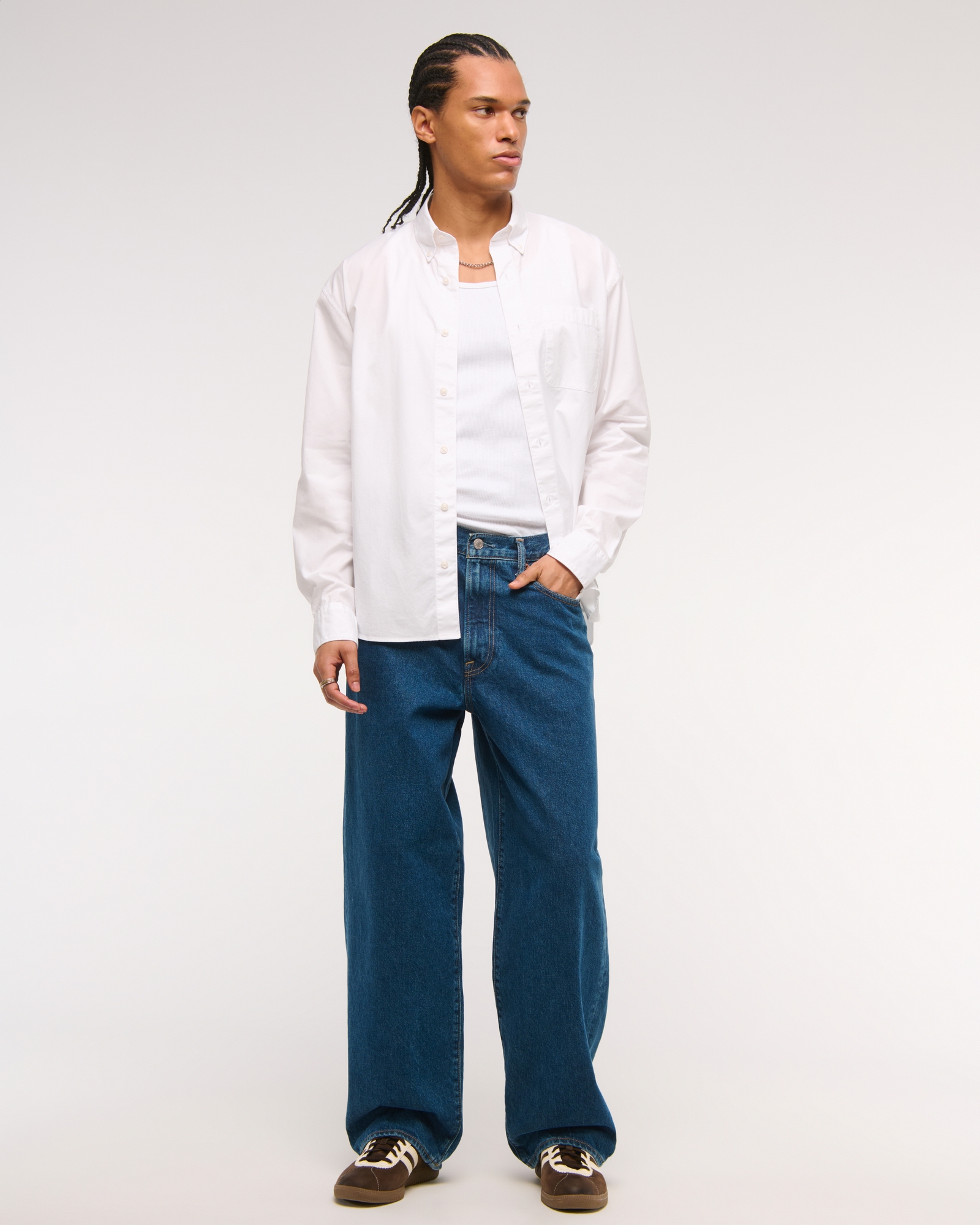 Poplin Button-Up Shirt