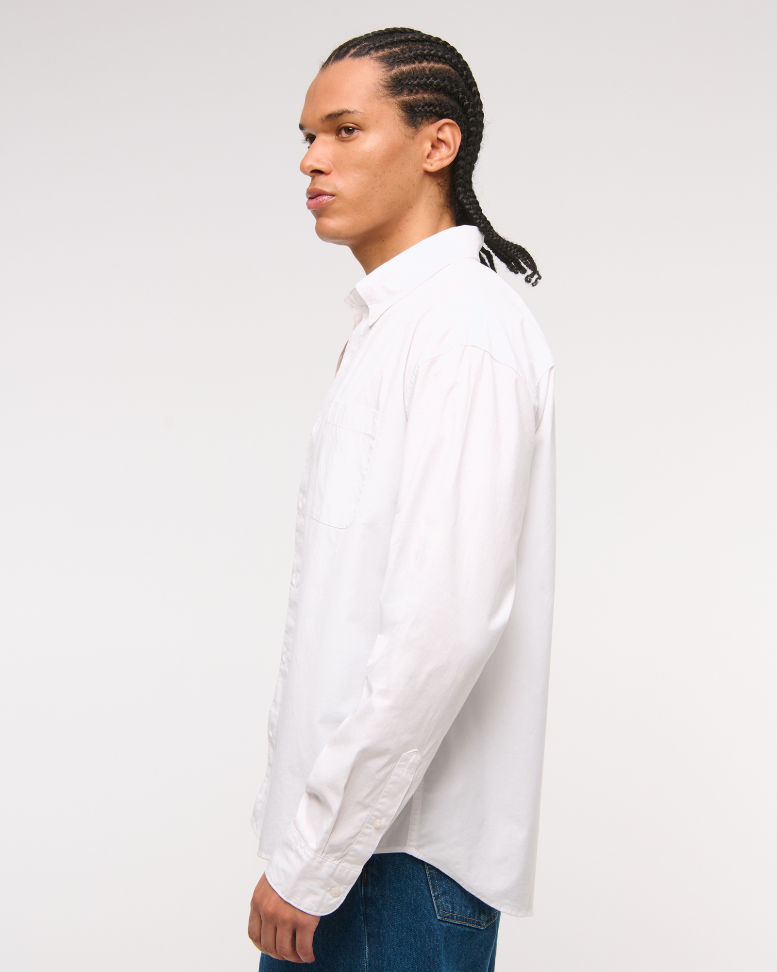 Poplin Button-Up Shirt