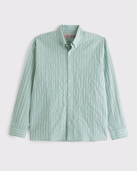 Pride Long-Sleeve Striped Button-Up Shirt