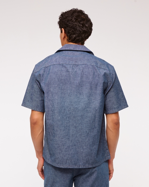 Camp Collar Summer Linen-Blend Shirt