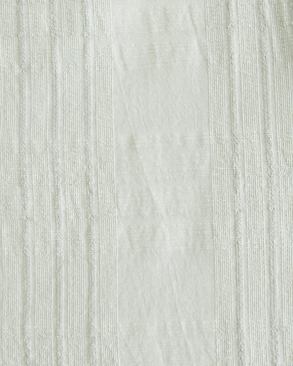 Camp Collar Textured Button-Up Shirt