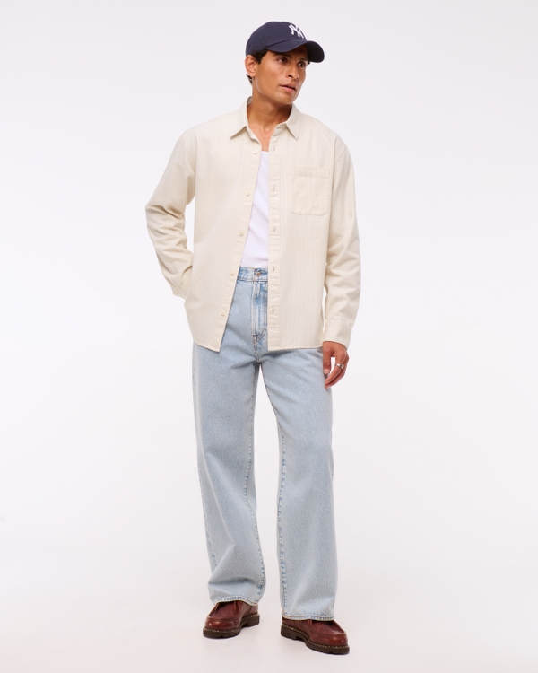 Twill Button-Up Shirt