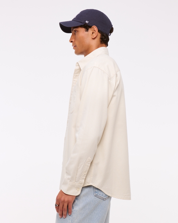 Twill Button-Up Shirt