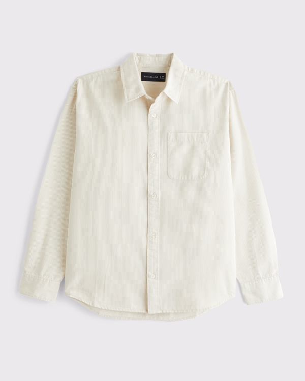 Twill Button-Up Shirt