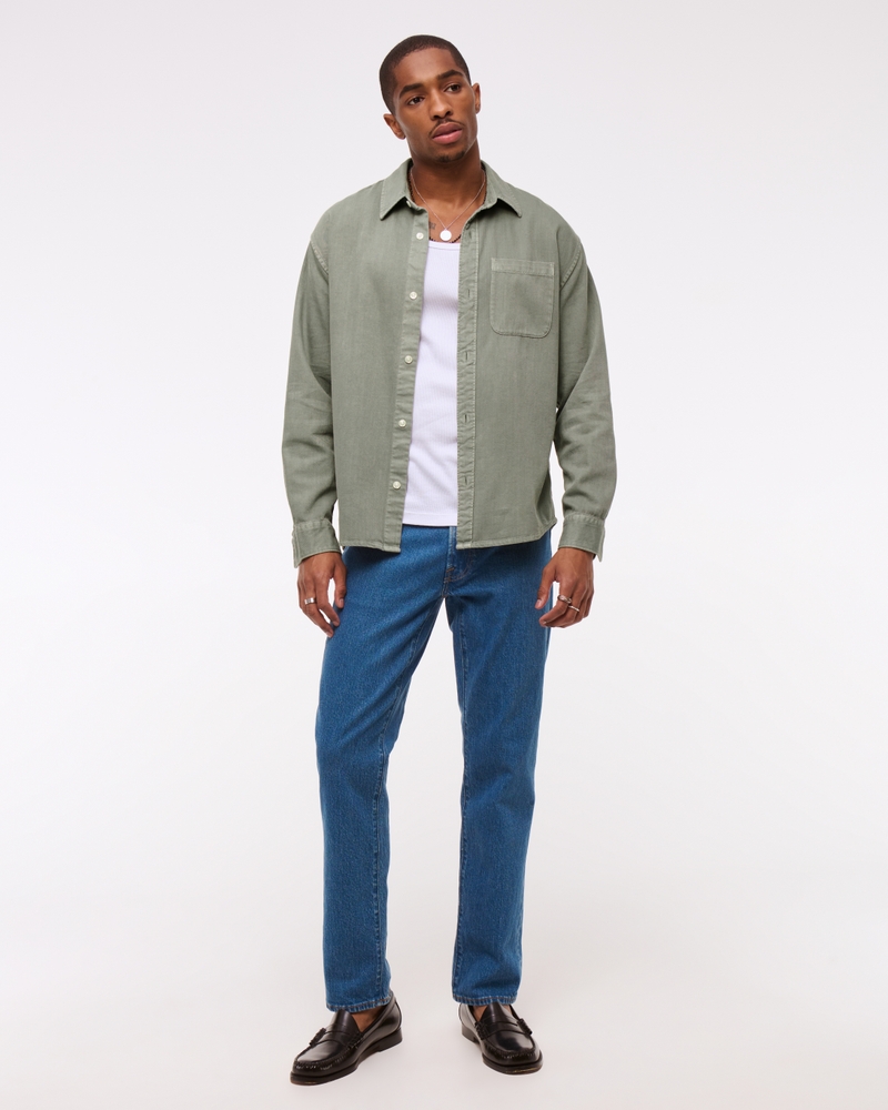 Twill Button-Up Shirt