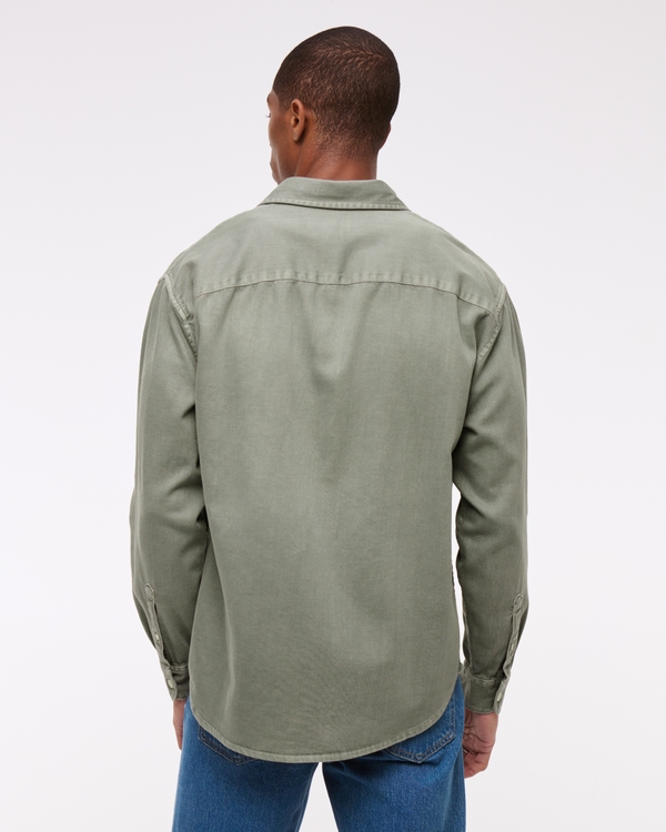 Twill Button-Up Shirt