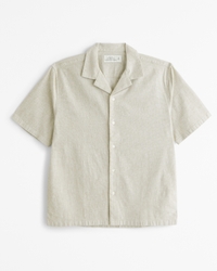 Camp Collar Summer Linen-Blend Shirt