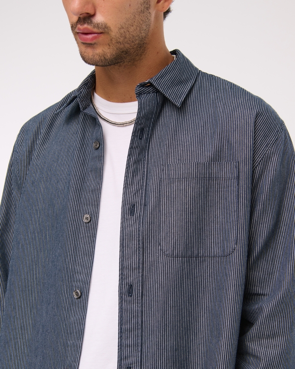 Twill Button-Up Shirt