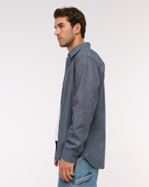 Twill Button-Up Shirt