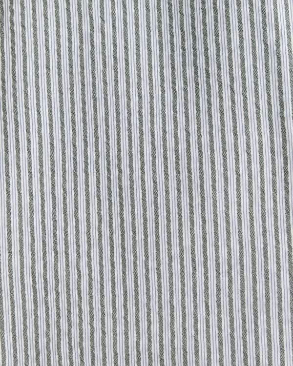 Camp Collar Seersucker Shirt