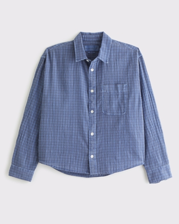 Garment-Dye Plaid Button-Up Shirt from Abercrombie & Fitch - $34.99
