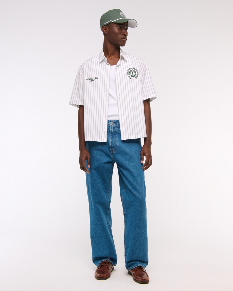Short-Sleeve Memorial Tournament Workwear Button-Up Shirt