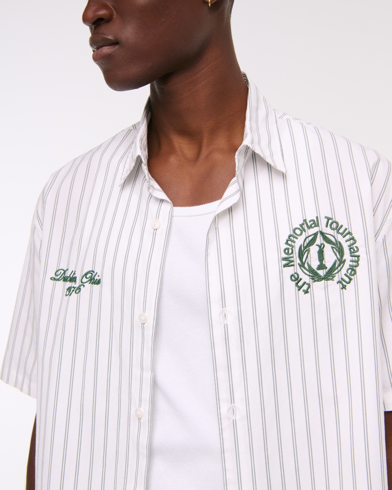 Short-Sleeve Memorial Tournament Workwear Button-Up Shirt - thumbnail 3