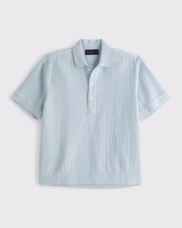 A&F Breezy Popover, Light Blue view 1