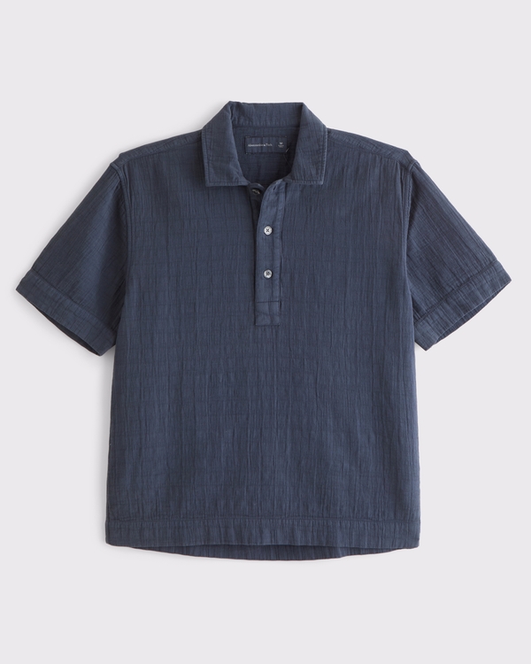 A&F Breezy Popover, Sapphire view 1