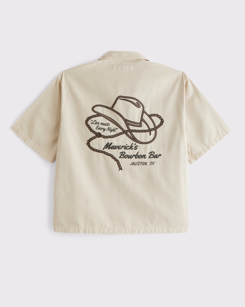 Tシャツ・カットソー RECTO Camp Collar Western Club Shirt CLG SLACK CAMP SHIRT NAVY 1958291466 COLUMBIA