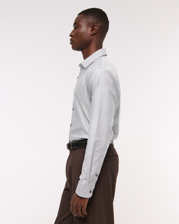 A&F Collins Slim Stretch Suiting Shirt
