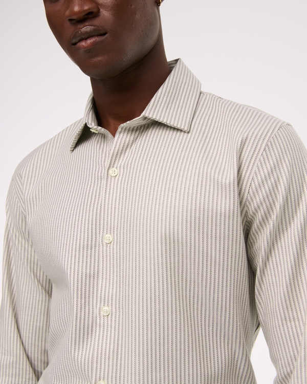 A&F Collins Slim Stretch Suiting Shirt