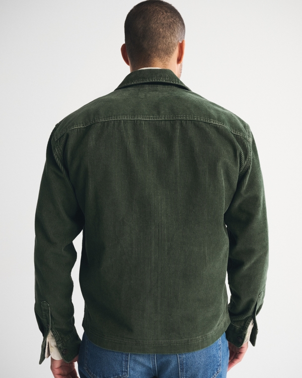 Corduroy Zip Shirt Jacket