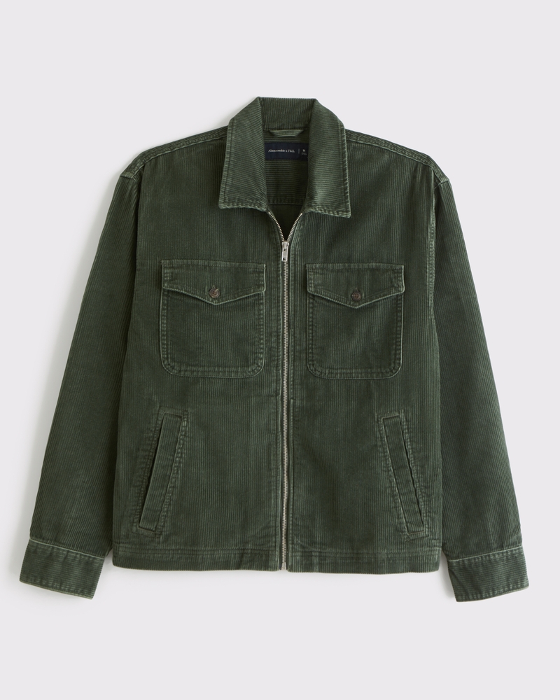 Men's Corduroy Zip Shirt Jacket | Men's Sale | Abercrombie.com
