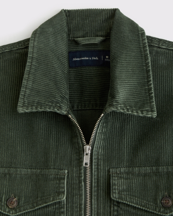 メンズ コーデュロイ ジップシャツジャケット | メンズ トップス
