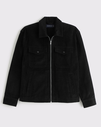 Corduroy Zip Shirt Jacket