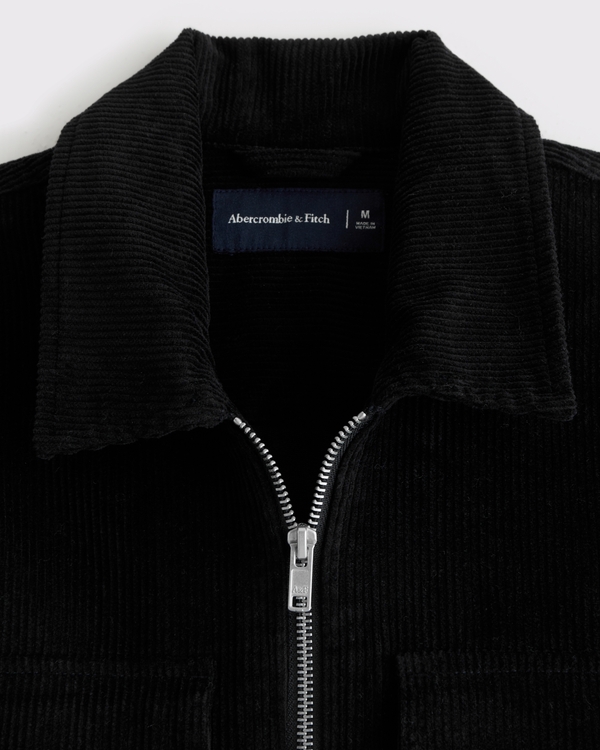 Corduroy Zip Shirt Jacket