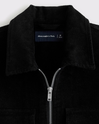 Corduroy Zip Shirt Jacket