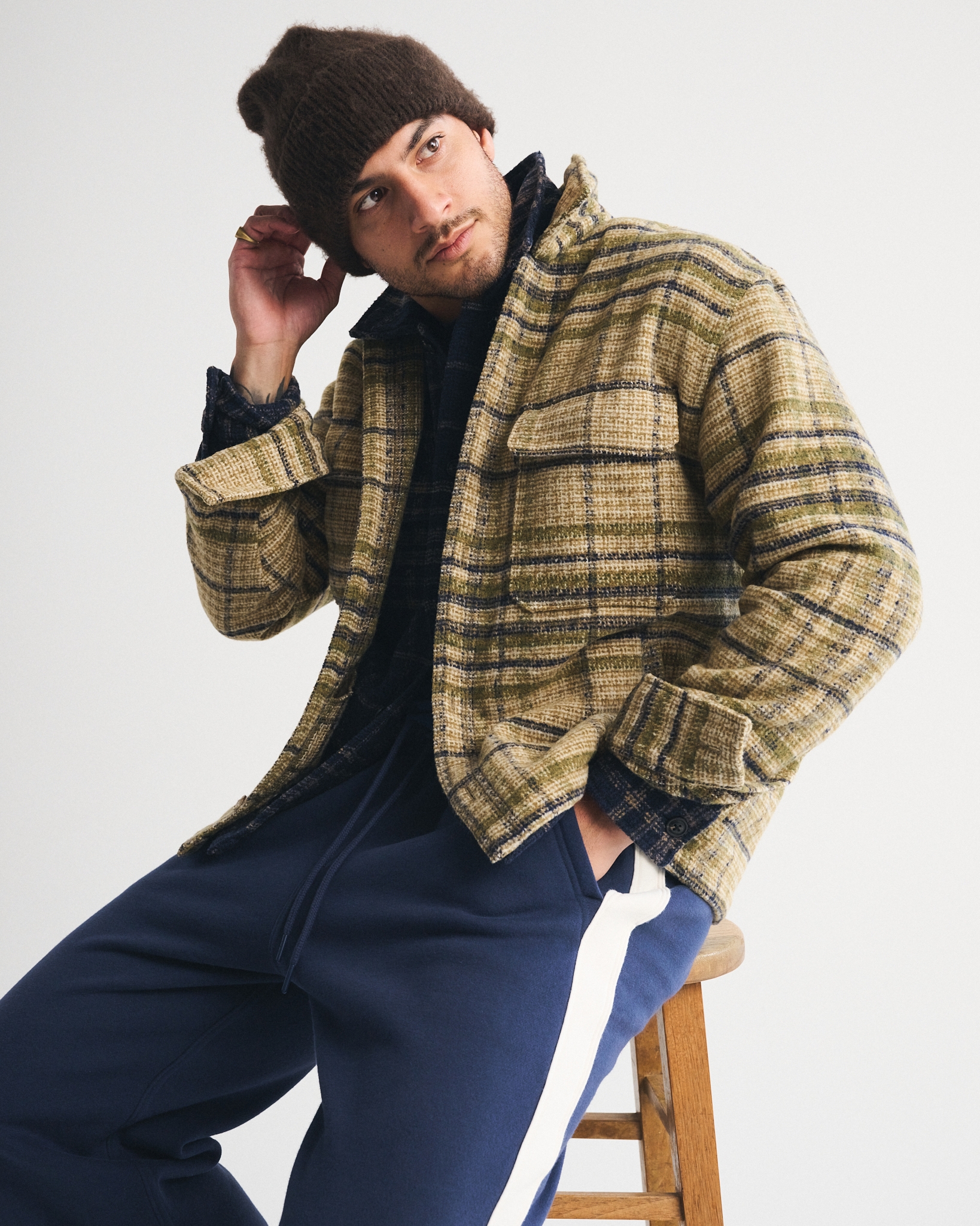 Abercrombie & Fitch Boucle Shirt Jacket