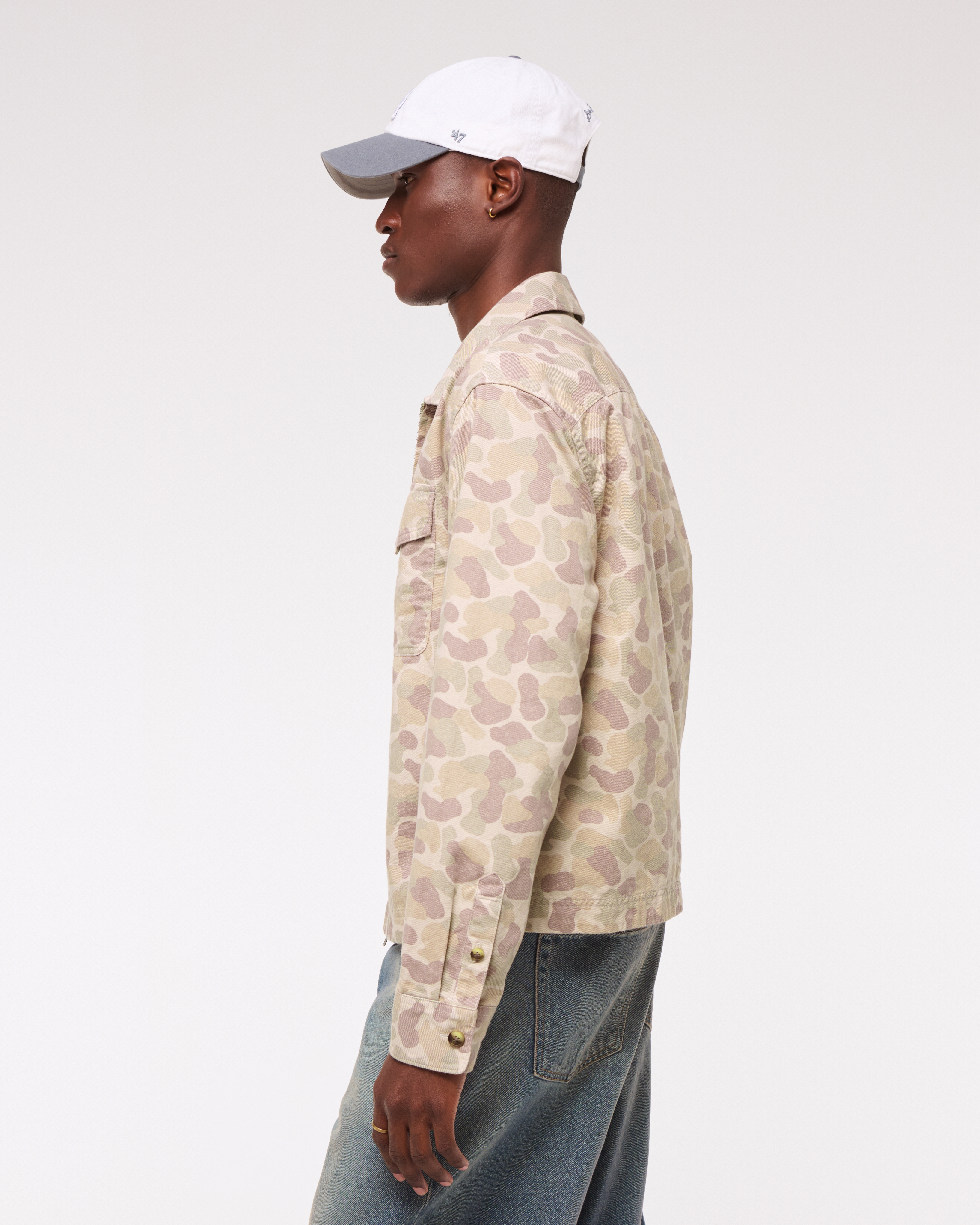 Tapered-waist Twill Jacket - Dark beige - Ladies | H&M US