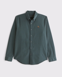 Oxford-Hemd in Slim Fit mit markentypischem Symbol