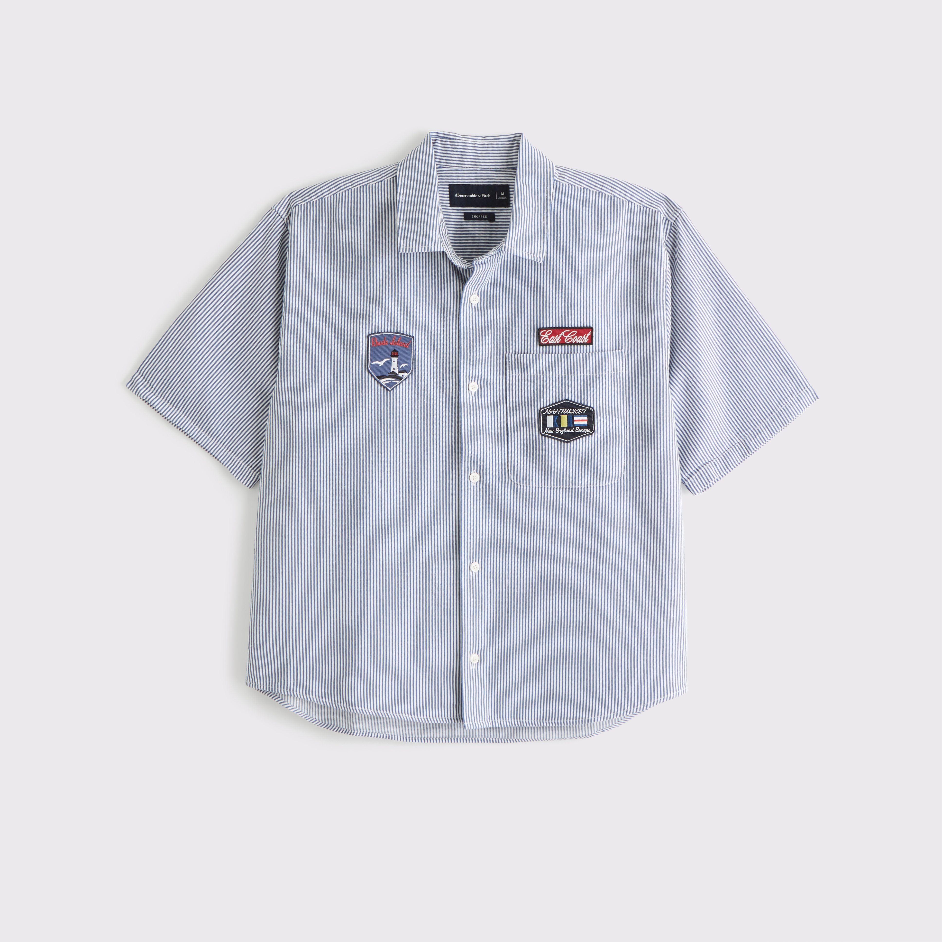 【Abercrombie & Fitch】ボタンアップ 半袖リネンシャツ 関送込 Abercrombie & Fitch】ボタンアップ 半袖リネンシャツ 関送込
