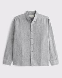 100% Linen Button-Up Shirt