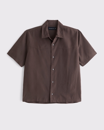 トップス WIRROW CUPRO COTTON HALF SLEEVE SHIRT WIRROW Cupro Cotton Half Sleeve Shirt WIRROW CUPRO COTTON HALF