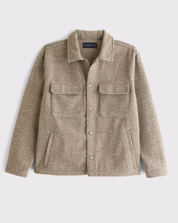 Boucle Shirt Jacket from Abercrombie & Fitch - $79.99