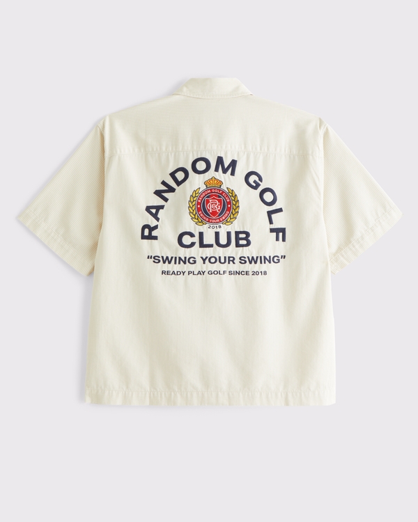 Men's Short-Sleeve Random Golf Club Button-Up Shirt | Men's
