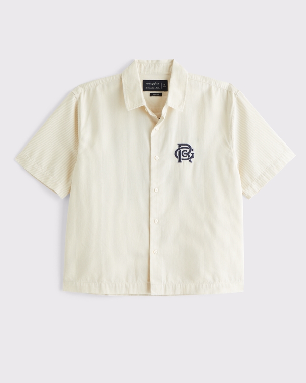 Men's Short-Sleeve Random Golf Club Button-Up Shirt | Men's