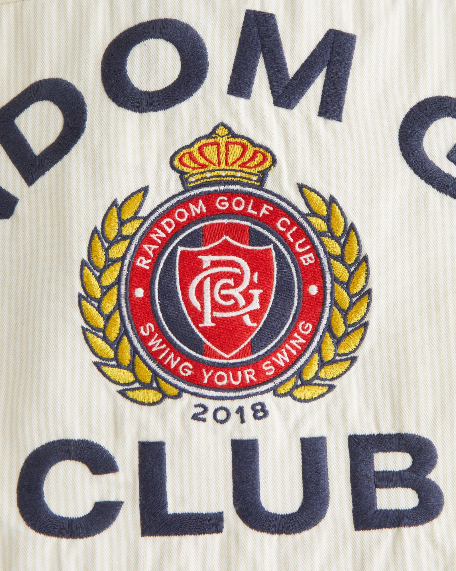 Short-Sleeve Cropped Random Golf Club Button-Up Shirt