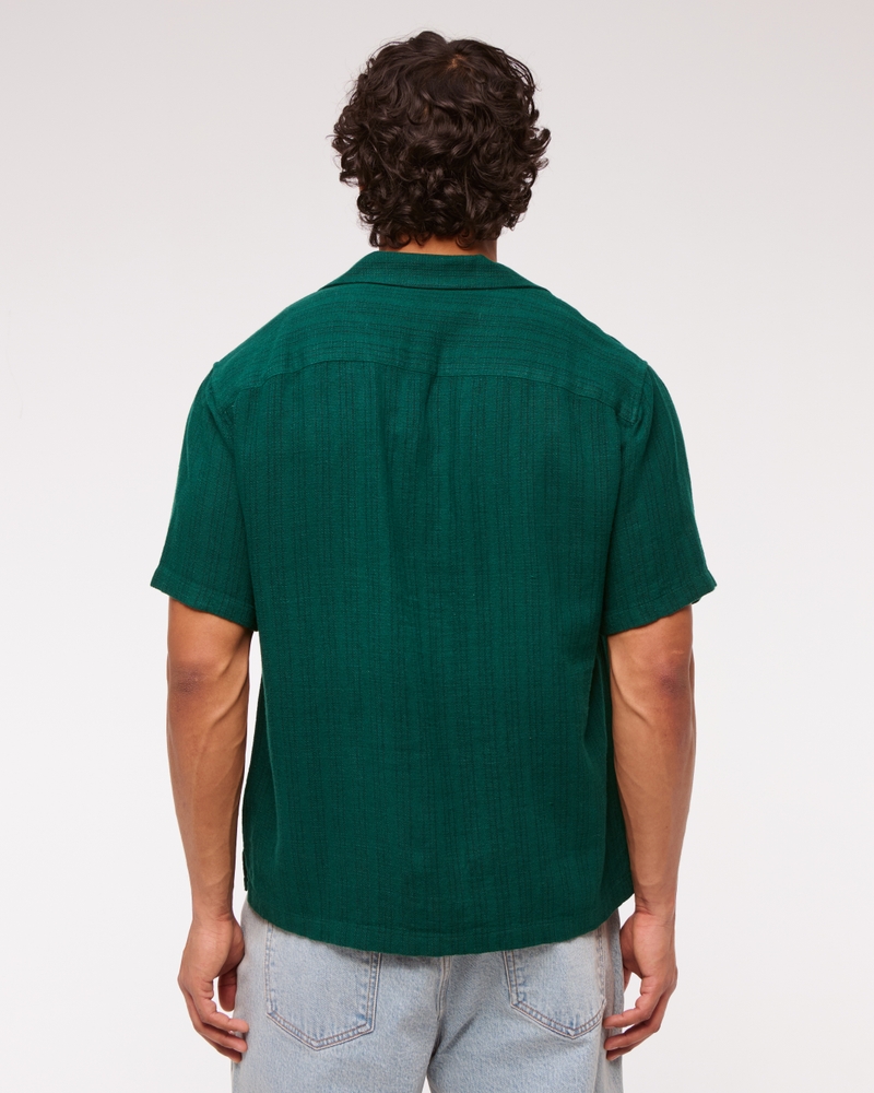 Camp Collar Summer Linen-Blend Shirt