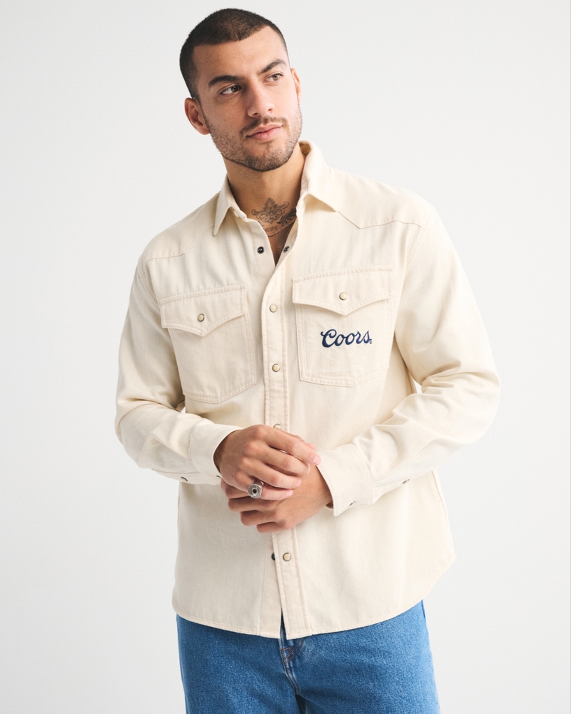 Twill Button-Up Shirt - thumbnail 8
