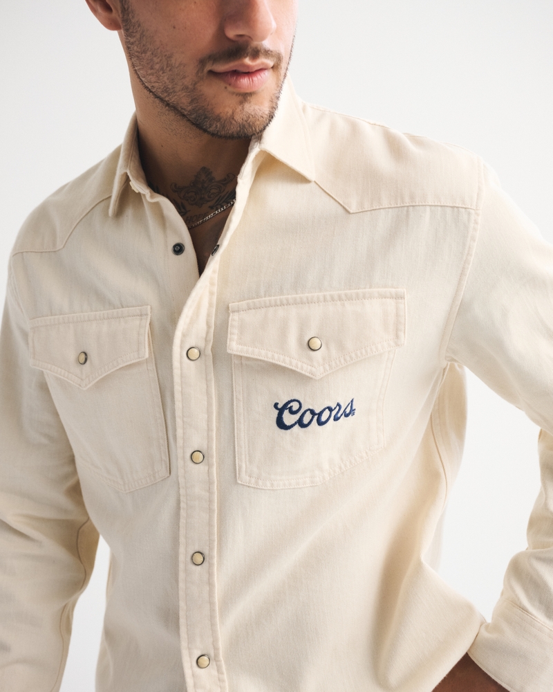 Twill Button-Up Shirt - thumbnail 10