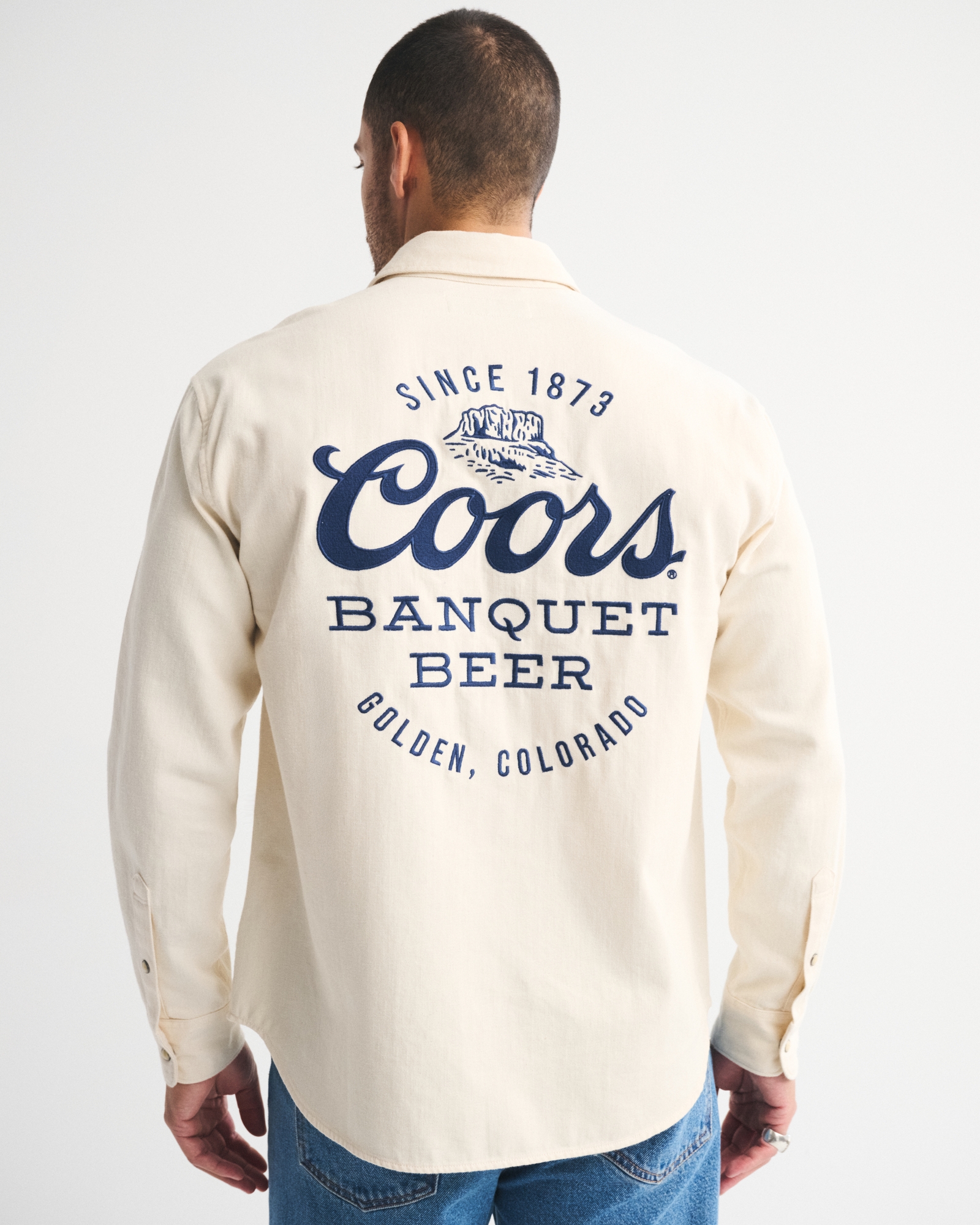 Denim Button-Up Shirt