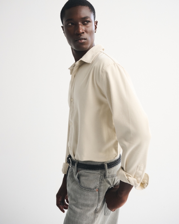 Brushed Button-Up Shirt