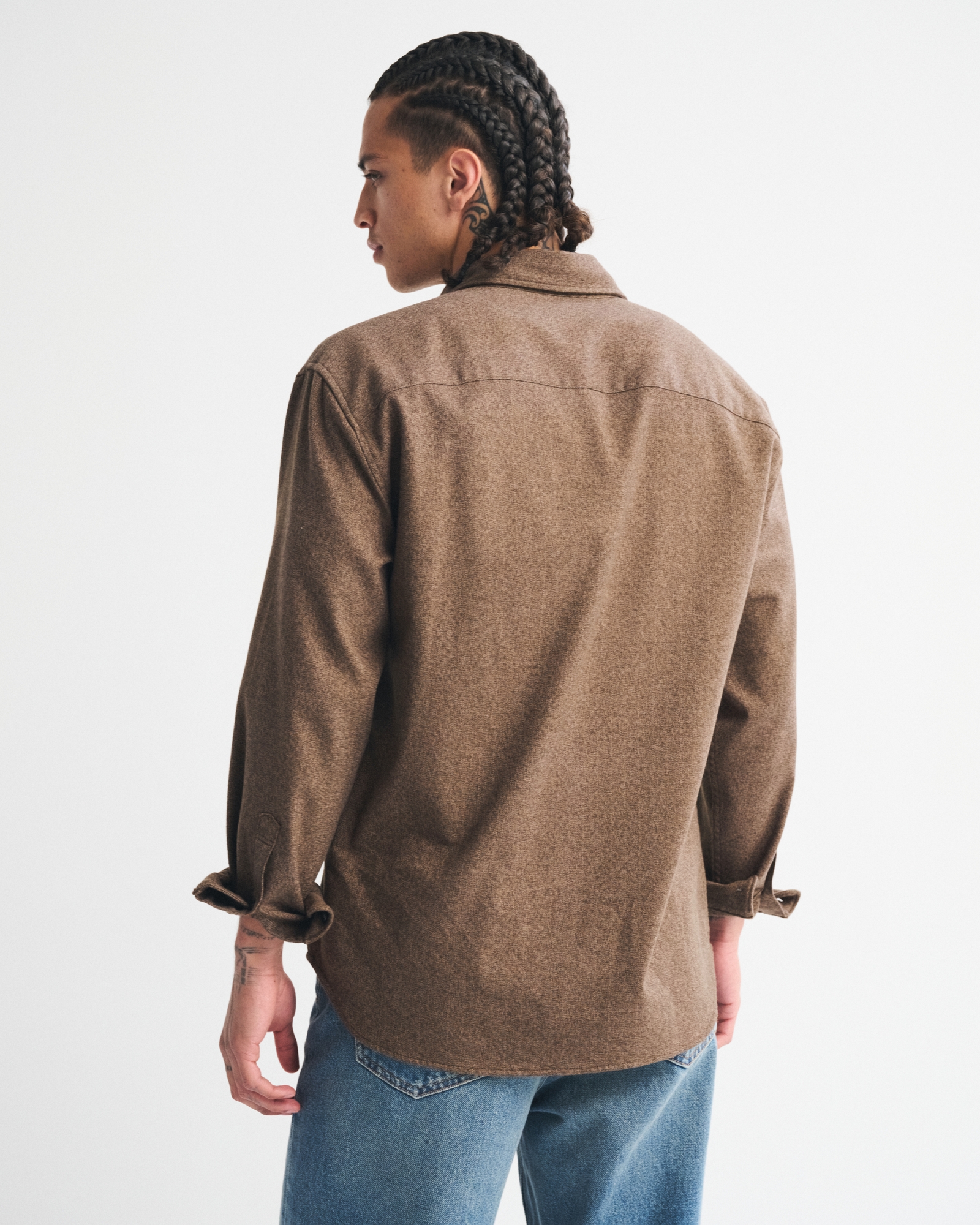 Brushed Button-Up Shirt