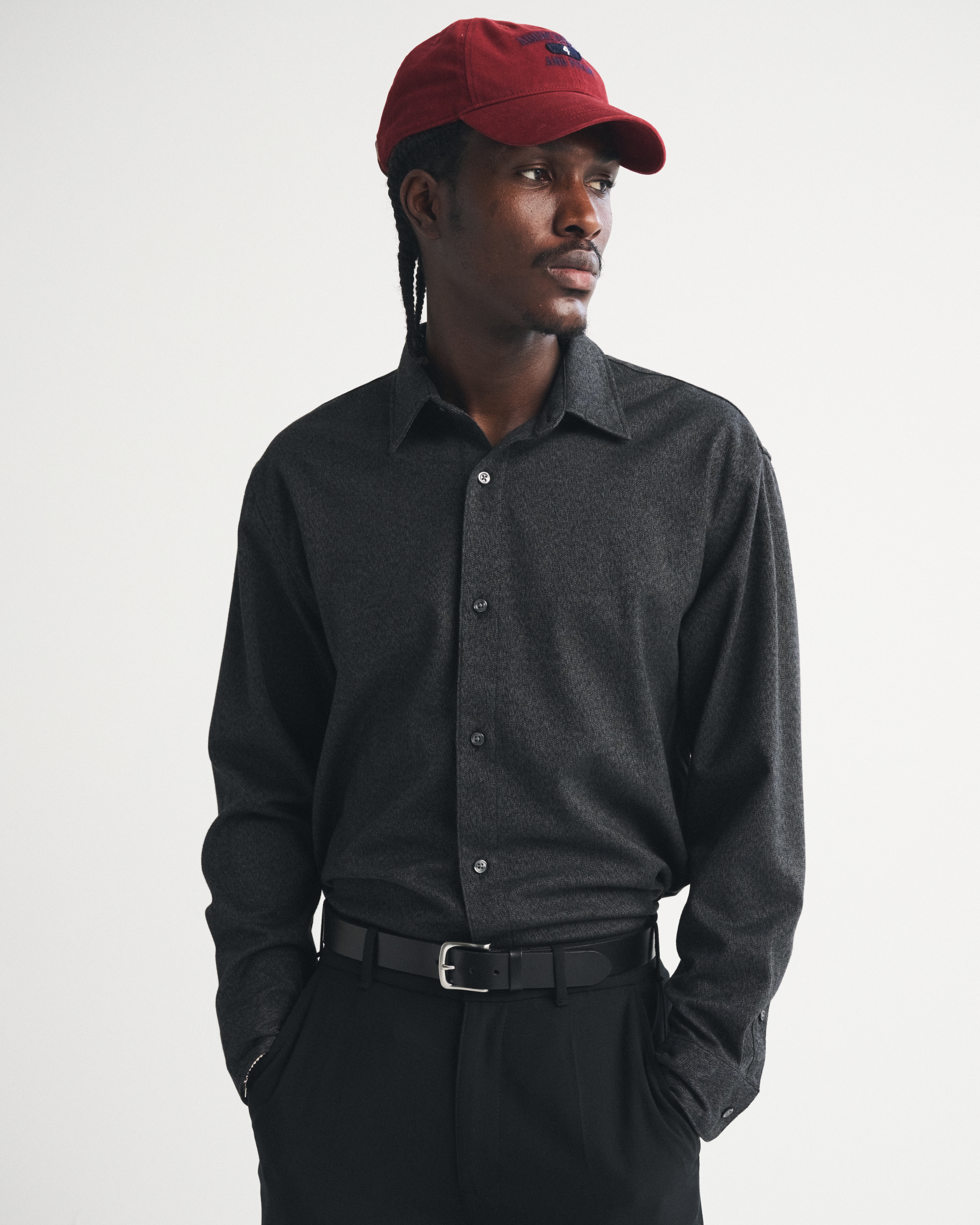 Мужские рубашки Abercrombie & Fitch Brushed Button-Up Shirt — фото 2