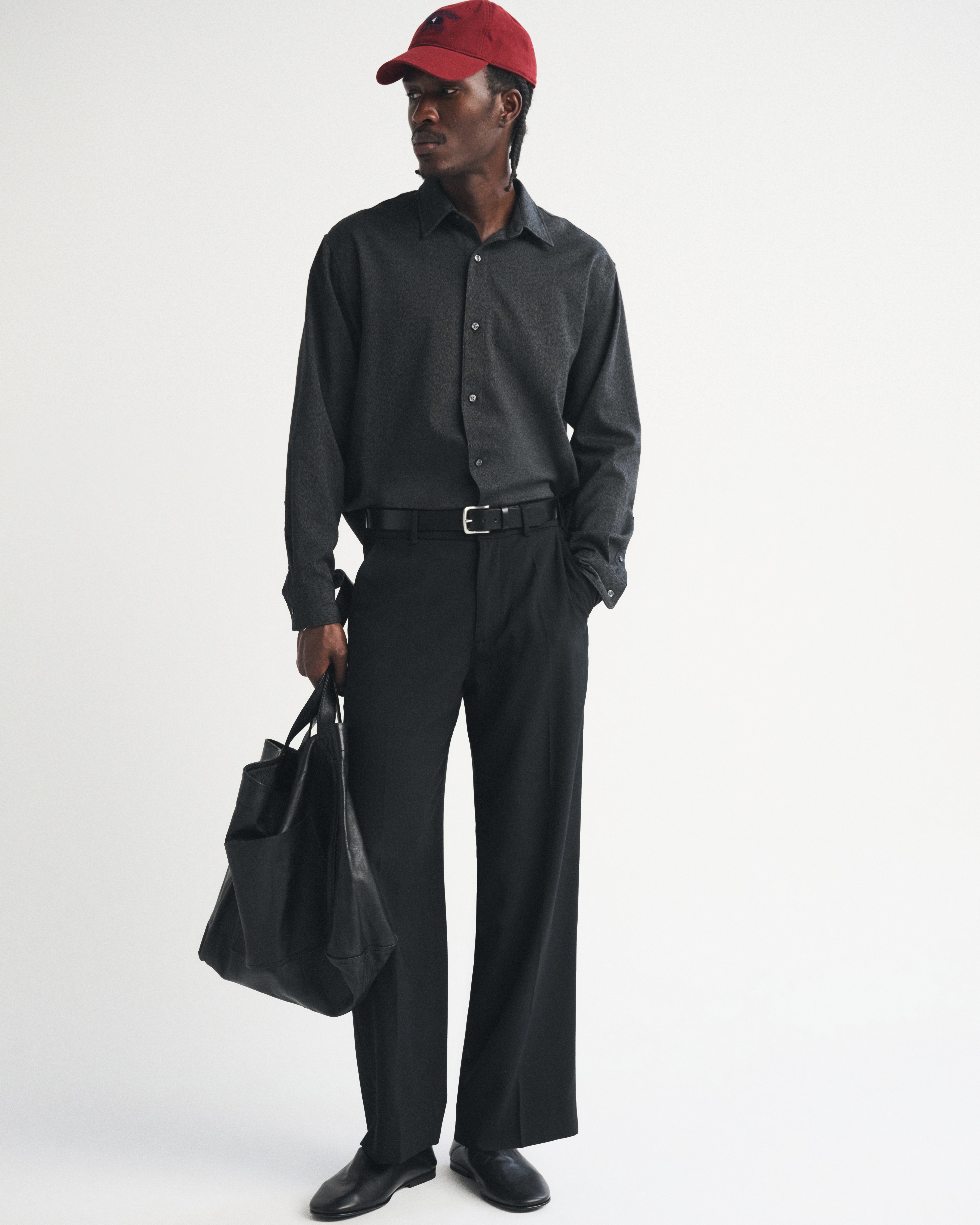 Мужские рубашки Abercrombie & Fitch Brushed Button-Up Shirt — фото 3